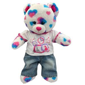 Build A Bear Jeans 2 Shirts Paris Love Workshop Outfit Plush Dress Up Clothes